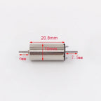 1PC DC 12V 816 1020 1215 1524 Coreless Motor Dual Shaft High Speed for Rail Train