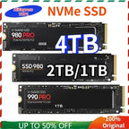 980Pro M.2 2280 NVMe SSD PCIe Gen4.0 X4 3D NAND TLC Hard Drive 1TB 2TB 4TB Storage For PS5 Laptop Desktop Computer