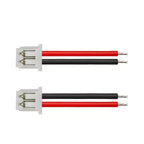 10PCS MX 1.25mm 2 Pin Cable Connector 1.25MM JST 2P red and black Single Head Plug Electronic Wire Connector 100mm 50mm