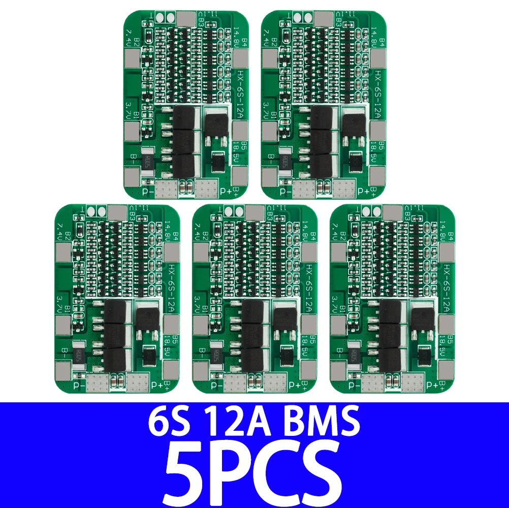 6S 12A/25A 24V 25.2V PCB BMS Protection Board For 6 Pack 18650 Li-ion Lithium Battery Cell Module New Arrival Balanced