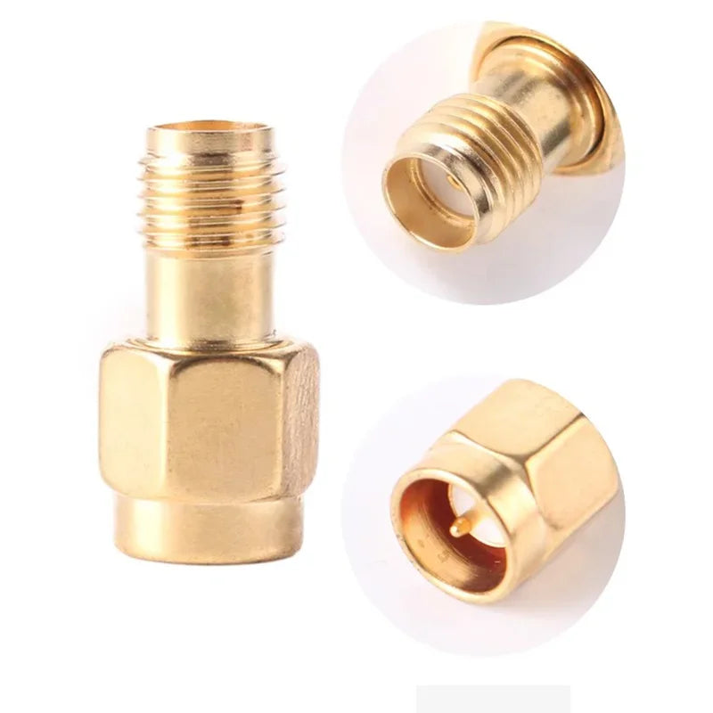 5/20PCS Connector SMA To SMA/ RP-SMA To SMA / RPSMA Male Plug & Female Jack Slide-on Straight RF Coax Adapter Connector