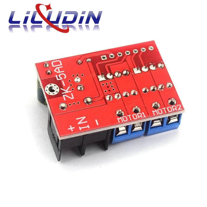 5A H Bridge Remote Control Dual DC Motor Drive Module 3V-14V Voltage Reverse PWM Speed Regulation L298N 5AD