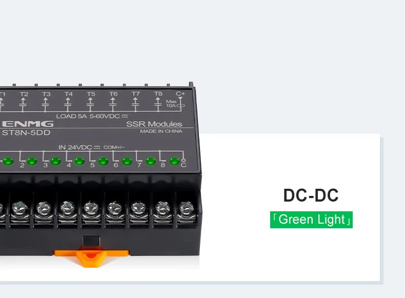 Optically Isolated Multi-Circuit Solid State Relay Module 24V DC Control DC DIN-Rail Module 220V AC PLC Output Amplifier Control