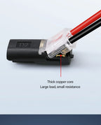 Electrical Wire Terminal No Stripping Quick Cable Connectors Dual Line Interconnection Detachable Safety Electric Wire Connector
