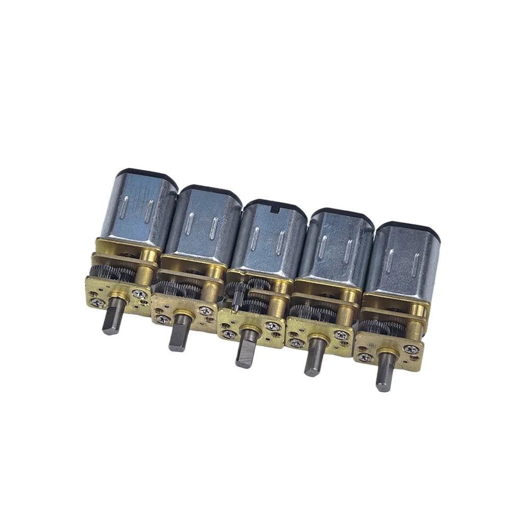 5pcs N20 Gear Motor DC 3V 3.7V 5V 6V 100RPM Slow Speed Motor Flat shaft DIY Toy Car Electric Lock
