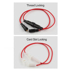 10PCS 5x20mm Glass Fuse Holder Fast Blow Screw Type 6x30mm with Electrical Wire Cable 250V AC Fuses Line Copper Strip Spring