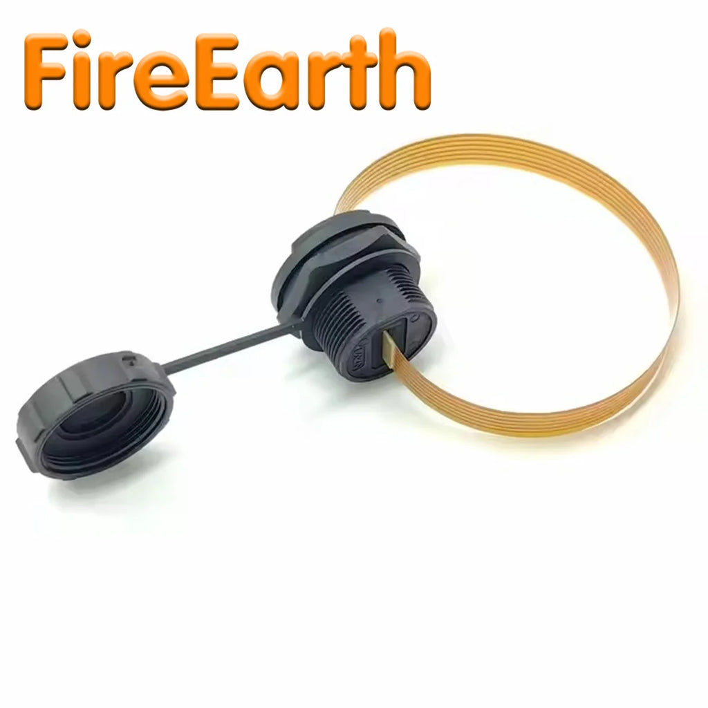 IP67 Micro SD Card Extension Cable Panel Mount Soft Flex Extender FPC Waterproof TF Cord for Cabinet Chassis Case Frame 0.2m
