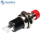1/5pcs 7mm Power Push Button without fixation Momentary Self Reset Latching Mini Button Switch On Off 1NO 1NC 3A/125V 1A/250V