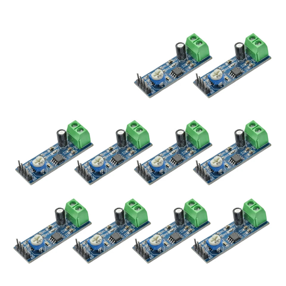 1/5/10/20pcs LM386 Audio Power Amplifier Module 200 Times Gain Amplifier Board Mono Power Amplifier 5V-12V Input