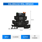 ENMG 1Pcs Slim Relay Modules DIN-Rail SSR Solid State Relay Integrated PCB 6A 2A DC Control DC AC 5V 12V 24V 220V Mount Power 41