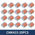 10/20Pcs Quick Push in Lever Wire Connector Splicing Compact Terminal 2 3 4 5 Ports Fast and Stable Connection Easy Installation