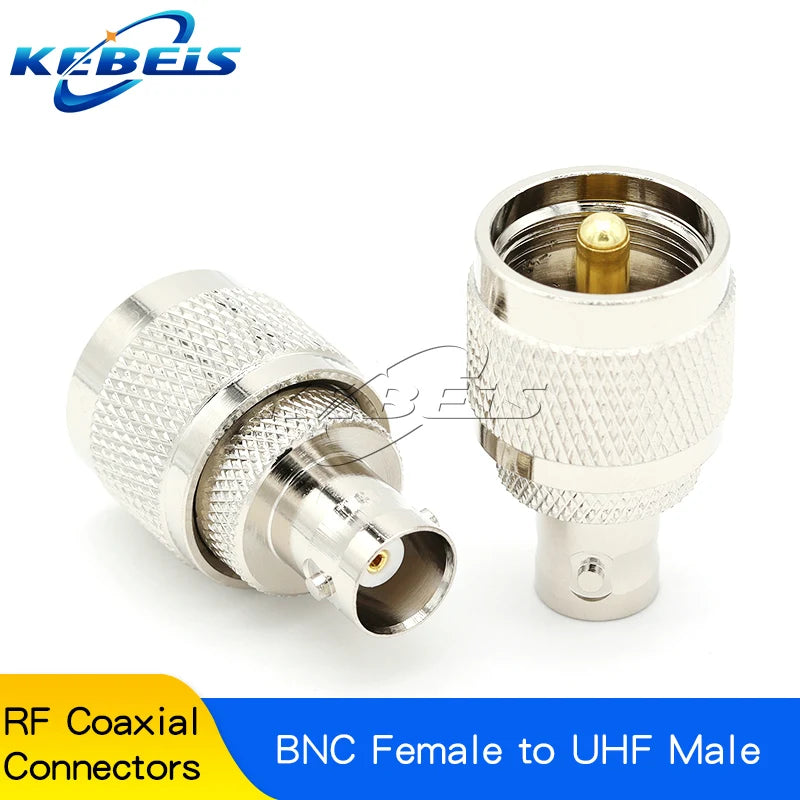 1Pcs BNC to UHF Adapter SO239 PL259 M UHF Male Female To BNC Male Female Connector Q9 BNC To UHF/M RF Coaxial Converter