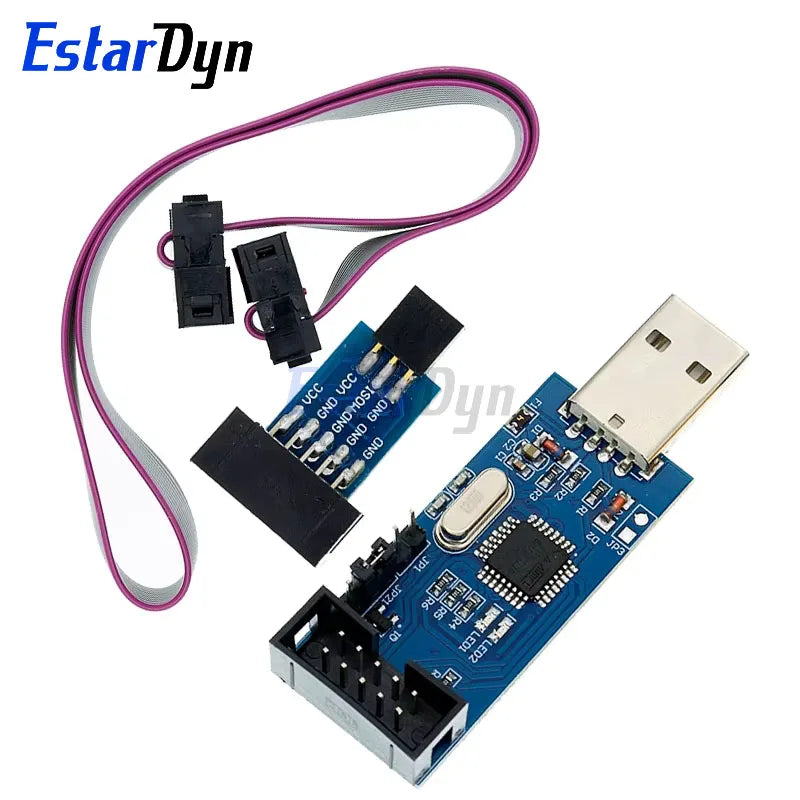 Estardyn Aluminum Shell USBASP USBISP AVR Programmer USB ISP USB ASP ATMEGA8 ATMEGA128 Support Win7 64  (Random Color)