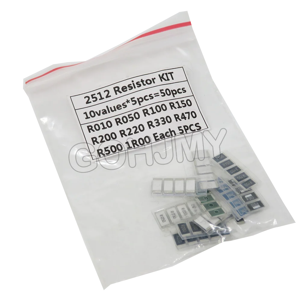 200PCS 660PCS 720PCS 4000PCS 0402 0603 0805 1206 1210 2512 SMD Resistor Kit 10K 100K 1K 1R 100R 220R 1% 5% Assorted Kit