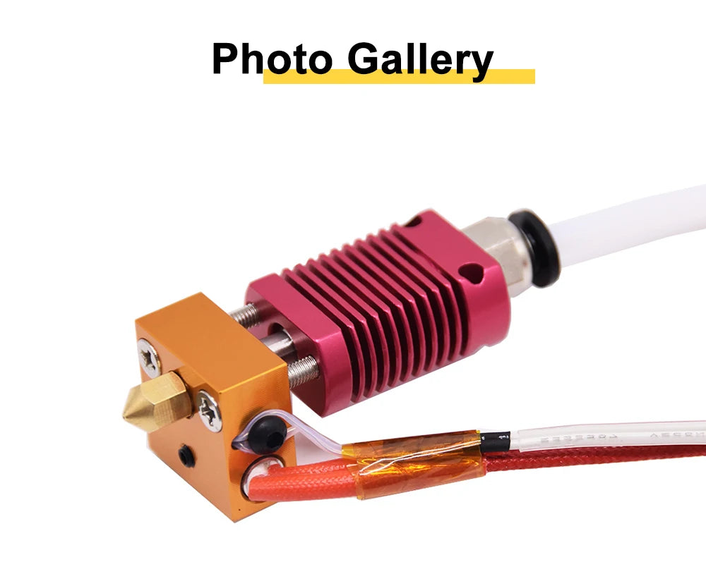 Ender 3 Metal J-Head CR10 MK8 Hotend Extruder Kit Heat Block Nozzle Heater Thermistor for CR10s Pro Ender3 V2 Ender 5 3D Printer
