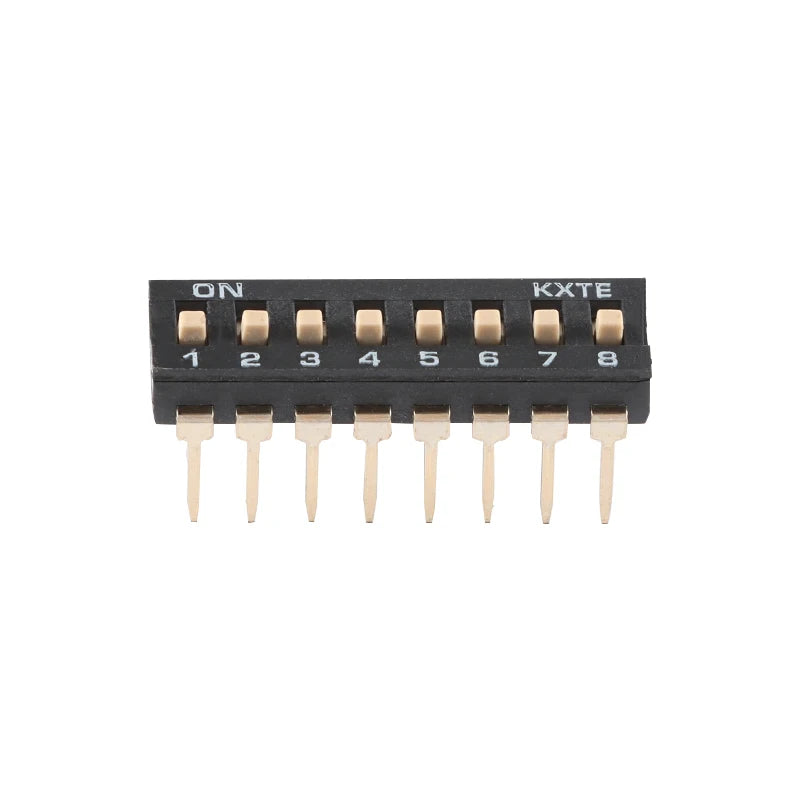 10PCS Slide Type DIP Switch Module 1 2 3 4 5 6 7 8 10PIN 2.54mm Position Way DIP Pitch Toggle Switch Black Snap Switch Dial