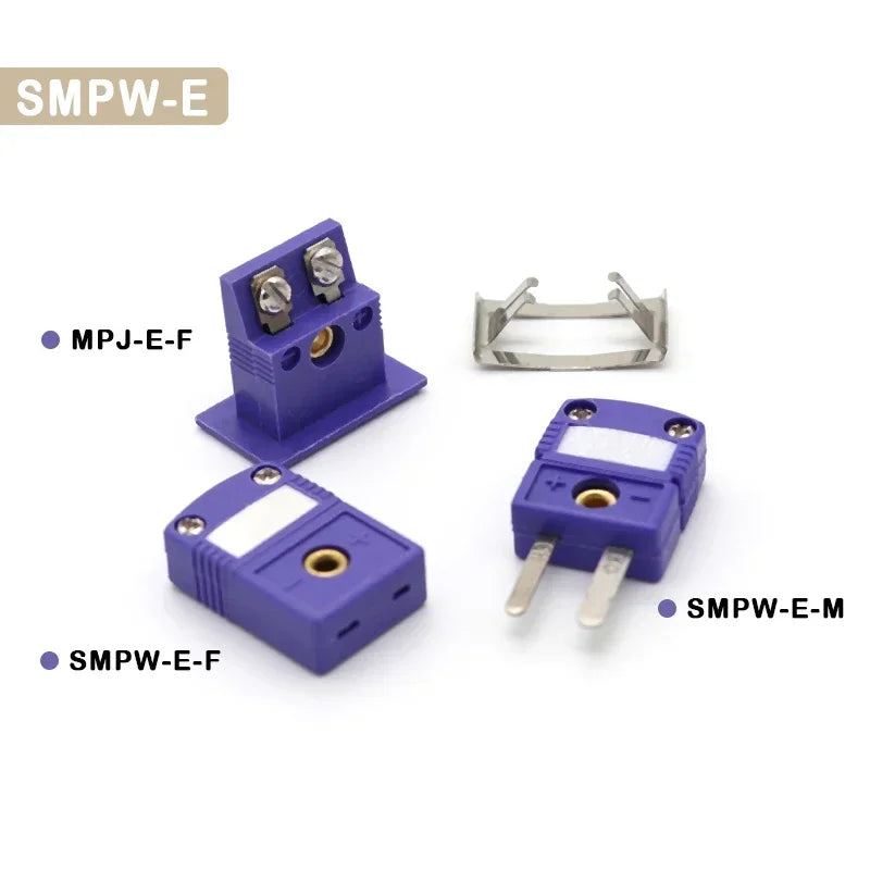 1~100pcs Thermocouple Miniature Socket & Plug Connector K/T/J/E Type Panel Mount Thermocouple Plugs and Sockets Sensor