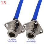 RG402 Coax Cable L16 N To SMA Male Female Connector SMA To N Right Angle Crimp for RG402 High Frequency 0.141 Blue 50ohm RG141