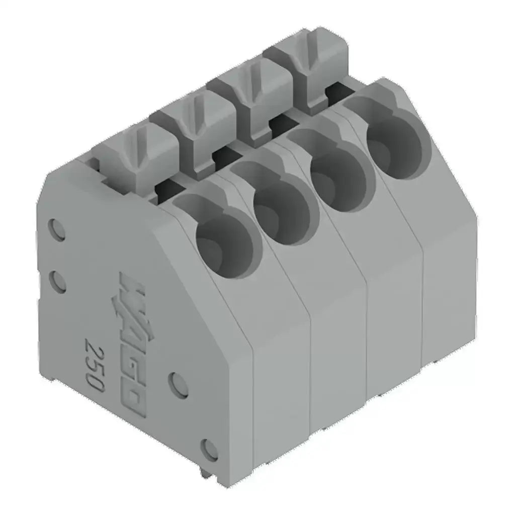 WAGO 250‑102 250‑103 250‑104 250‑105 PCB Terminal Block, 3.5mm Pitch Single Row Solder Pin, Push‑in Cage‑Clamp, Brand New