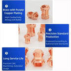 Electrical Equipment TJ Series Split Bolt Connector Sturdy Durable Copper Split Bolt Screw Terminal