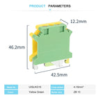 UISLKG16 Screw Installation Ground Din Rail Terminal Block, Universal Electrical Connector, Protective Earth Wire UISLKG 16