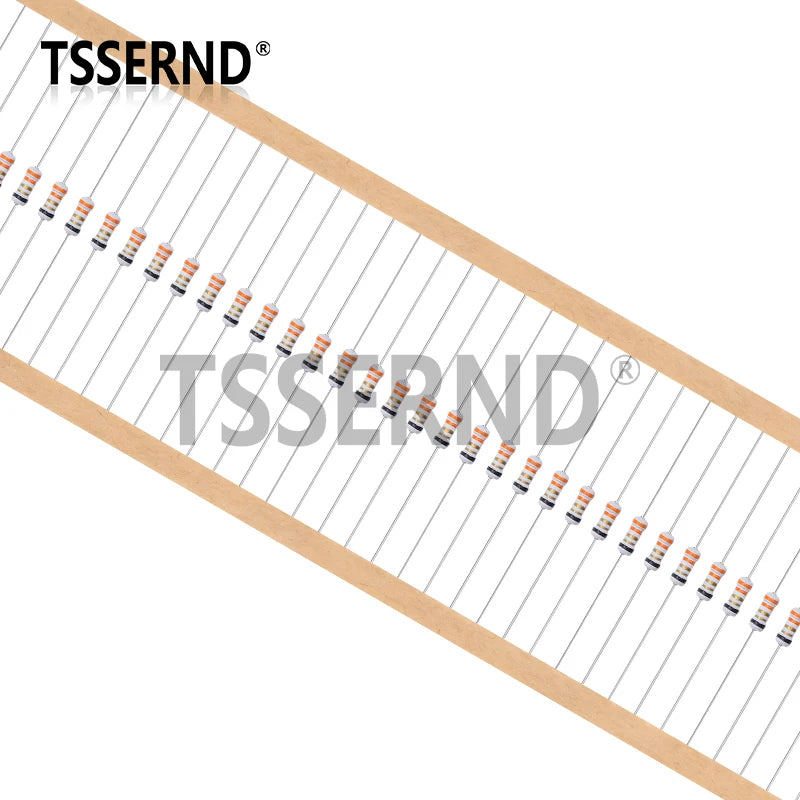 20pcs 1/4W 5% 0.25W Wire Wound Resistor Fuse Winding Resistance 0.5R 10R 0.5 1 2.2 3.3 3.9 4.7 5.1 10 ohm