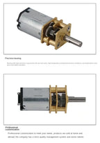 GA12-N20 DC 3V 6V 12V Micro Metal Gear Motor Gear Wheel Gear Motor 30RPM 50RPM 60RPM 100RPM 150RPM 200RPM 300RPM 600RPM 1000RPM