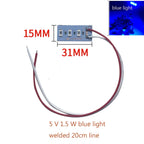 New 10pcs High Brightness 5V LED Color Lamp Bead Light Board Bulb 5730 SMD 1.5W Red Purple Yellow Green Blue Warm White Light