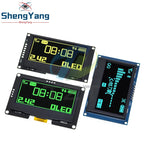2.42 inch 2.42" OLED Display Module 128x64 LCD HD Screen Module SSD1309 7 Pin SPI/IIC I2C Serial Interface for Arduino UNO R3