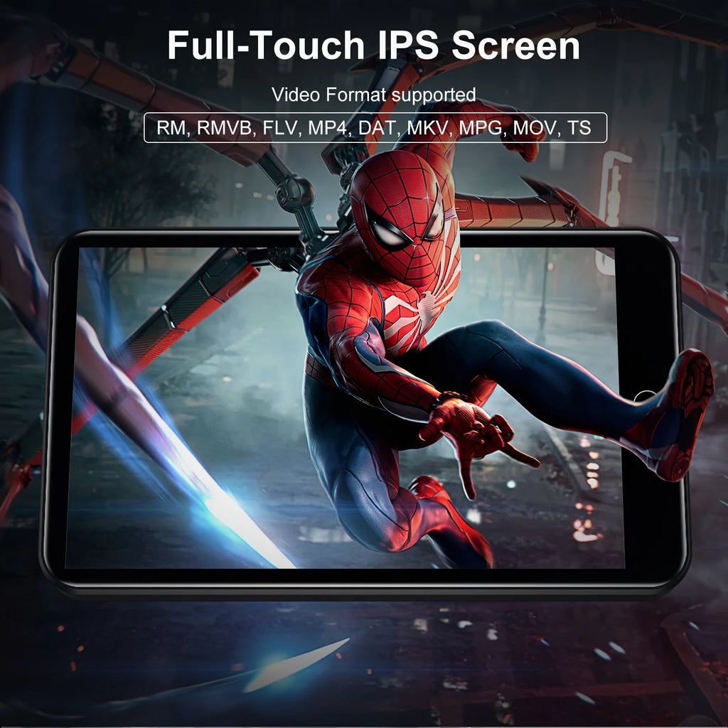 Diofox MP3/MP4 Player Android 4.0 Inch Touch Screen 2+16GB Bluetooth 4.1 Dual‑Band WiFi TF Card Expandable Up To 512GB Portable