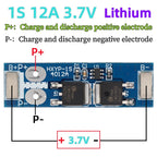 BMS 1S 12A 16A 24A 3.7V LiFePO4 Lithium Battery Protection Board 18650 4.2V Charging Voltage/Short Circuit/Overcharge Prevention