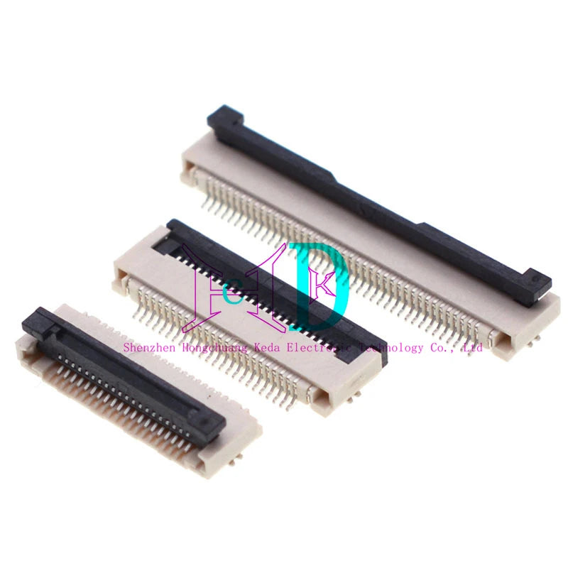 10pcs FPC FFC Connector 0.5mm 1.0mm Flat Cable PCB Connectors SMT 4P-18P