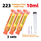 BGA Repair RMA-223 Lead-Free Halogen-Free Flux for Reflow Soldering with Low Smoke and Odor-Free Flux