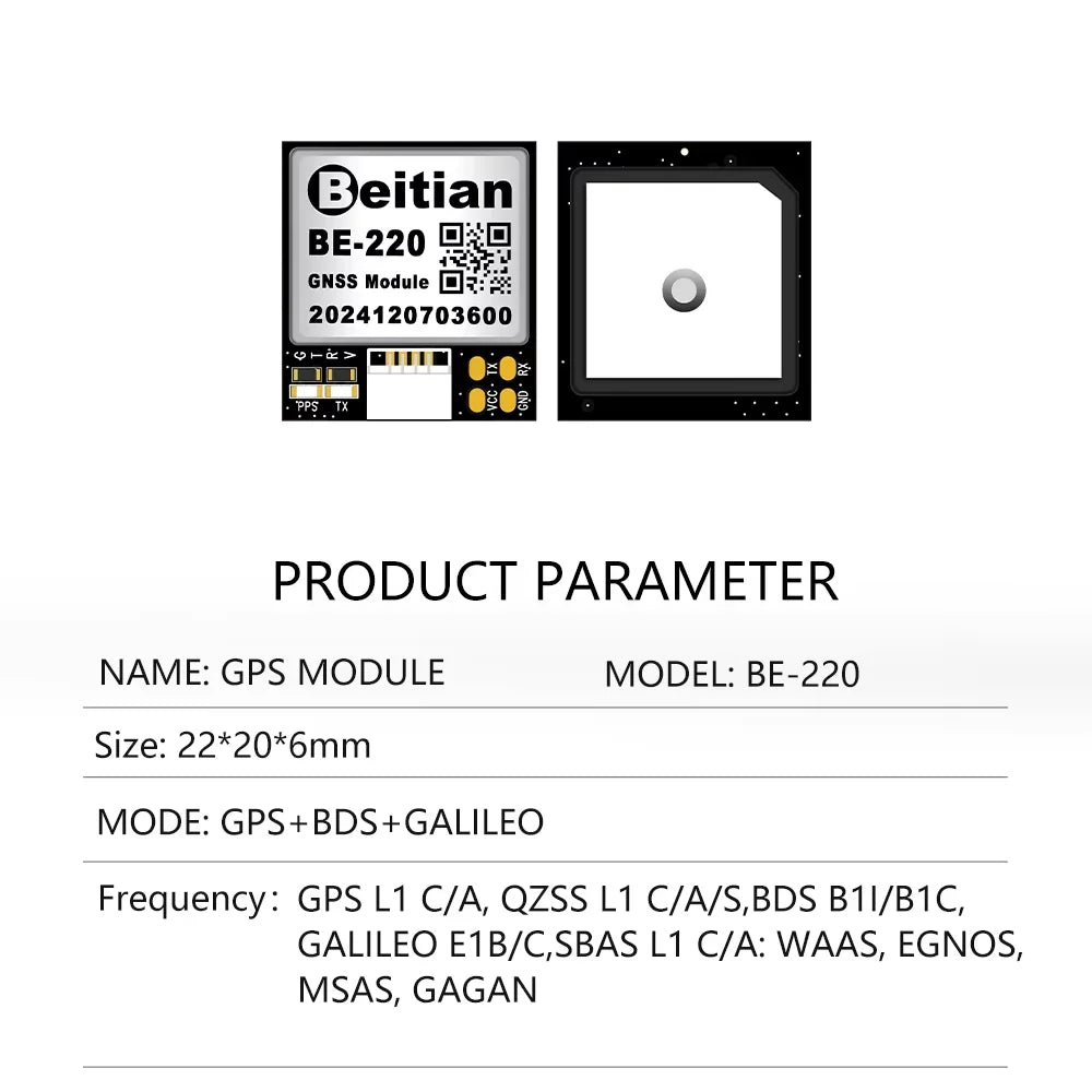 BK Series GNSS GPS Module M9140 Chip High Precision Navigation Receiver Sensor Compatible with Arduino RPI Drone Flight DIY