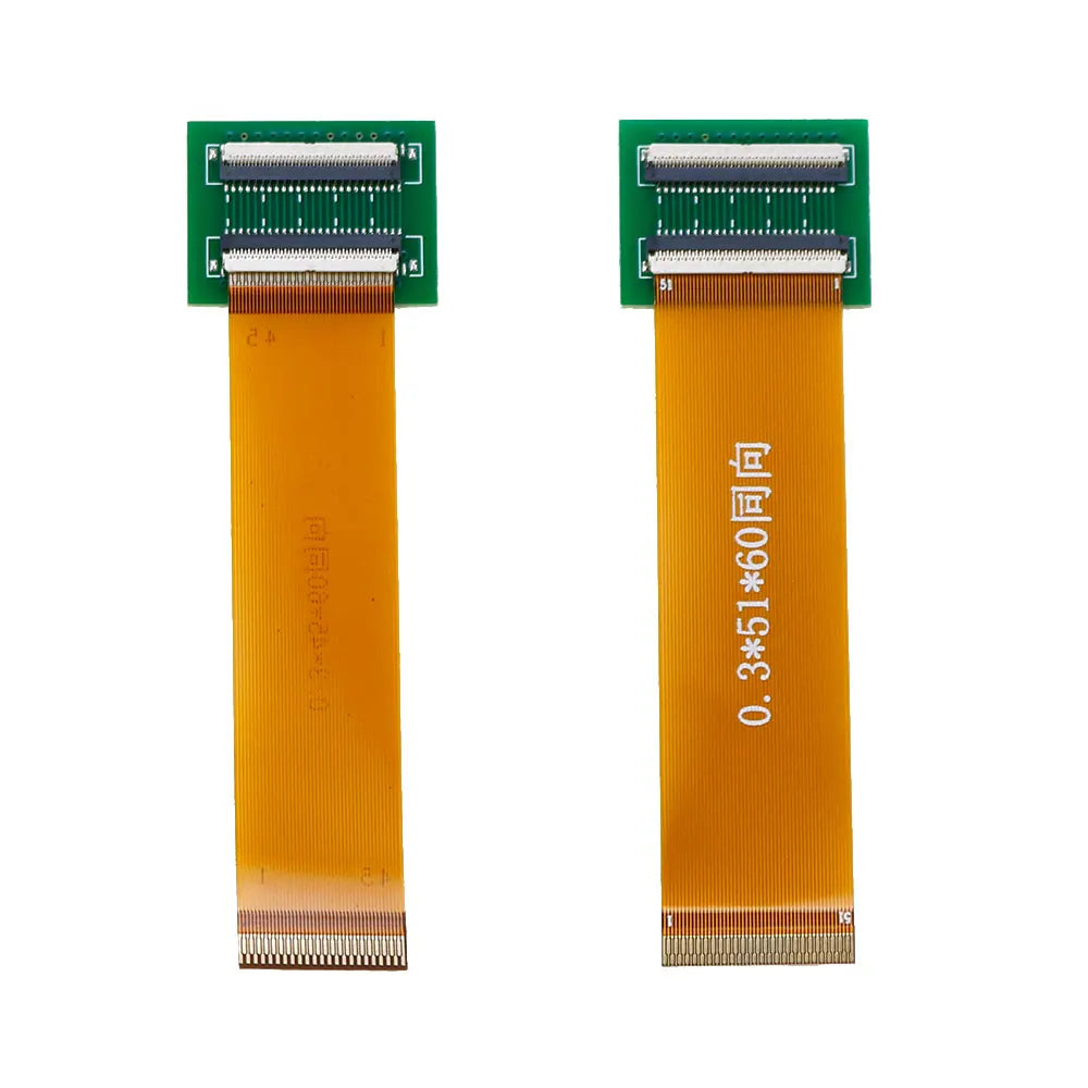 YUXI 1PCS 25 31 39 45 51 Pin 0.3mm Pitch Extension Board Connector Adapter with FFC FPC Flexible Flat Cable Length 60mm