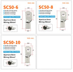 OMCH 5/10/20PCS SC Type Terminals Wire Welding Cable Connector Suit 1.5-50mm2 Cable Crimp Wire Connectors