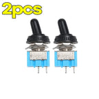 1-10PCS MT-S101 2-Pin 2-Position Miniature Toggle Switch Blue Micro Toggle Switch Tool Motorcycle Boat Supplies Accessories