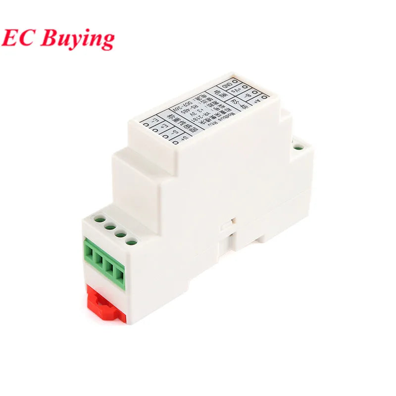 YR-2181 2180 Guide Rail Electronic Scale Weigh Signal Pressure Sensor Conversion Acquisition RS485 Interface Modbus Rtu Protocol