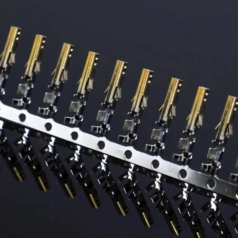 300PCS/1LOT 4.2mm 5557 Computer Connector Terminals Female Needle for 6P 8P 24P Male Shell /Half Gold-plated High Foot/Low Foot