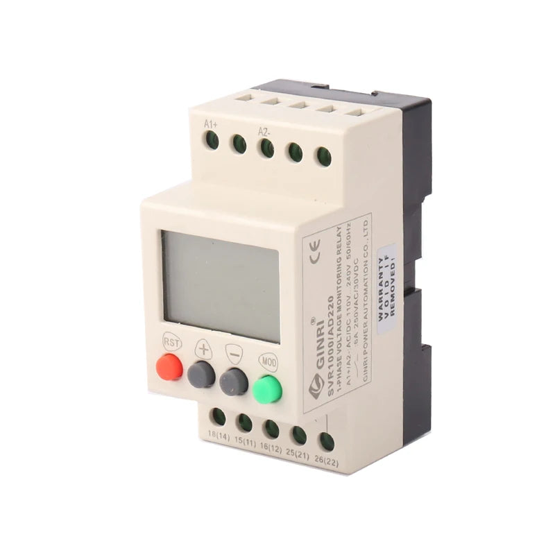 SVR1000   AC/DC LCD Display Single phase Overvoltage Relay Undervoltage Relay Protector