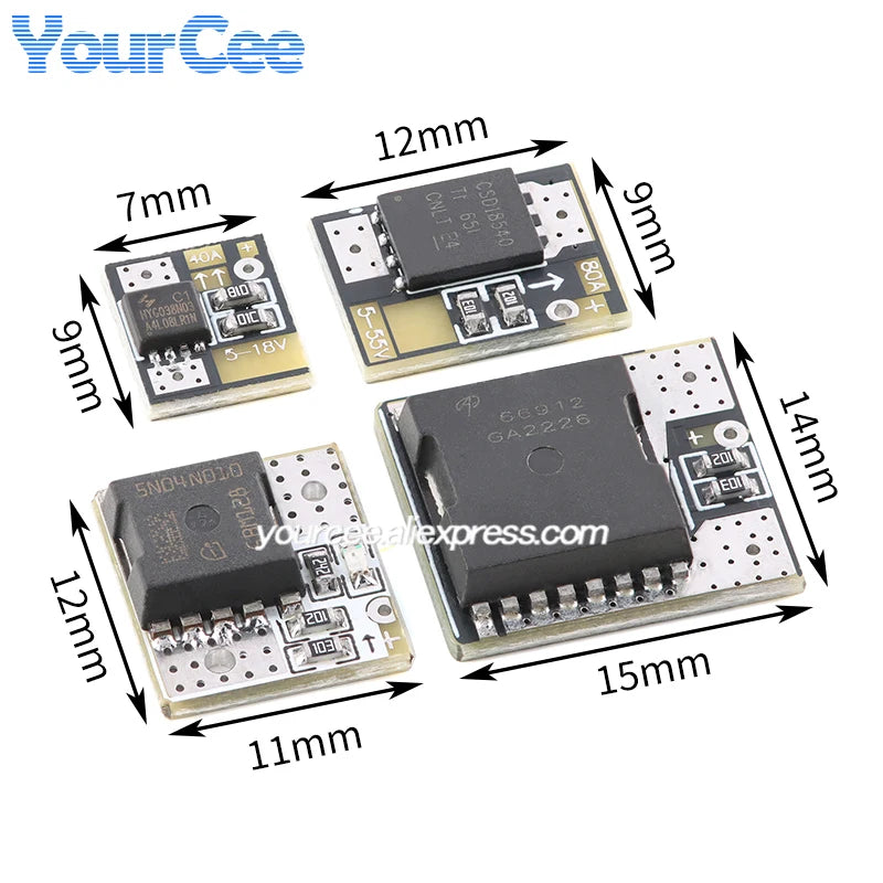 10pcs/1pc High-power MOS Trigger Switch Drive 20A 40A 50A 100A 200A 300A FET PWM Regulation Electronic Switch Control Module