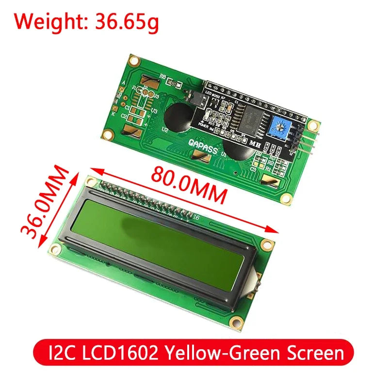 Module Blue Green Screen For Arduino 0802 1602 2004 12864 LCD Character UNO R3 Mega2560 Display PCF8574T IIC I2C Interface