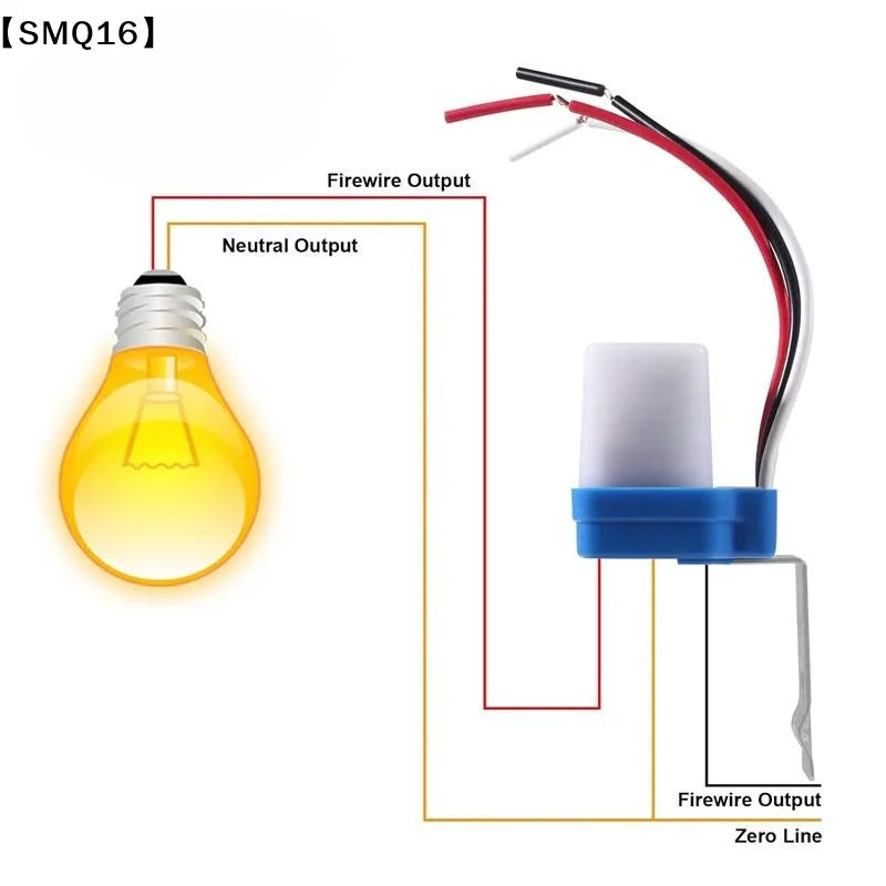1Pcs Auto On/Off Photocell Street Light Switch Waterproof Photo Control Sensor Switch AC220V 10A Automatic Switch【SMQ】