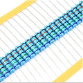 20PCS 1W Metal Film Resistor 1% Five-color Ring Power Resistor 0.1~1M 2 4.7 10R 47 100 220 360 470 1K 2.2K 10K 22K 4.7K 100K Ohm