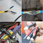 530/328/127pcs Heat Shrink Tube 2:1 Shrinkable Wire Shrinking Wrap Tubing Wire Connect Cover Protection with 300W Hot Air Gun