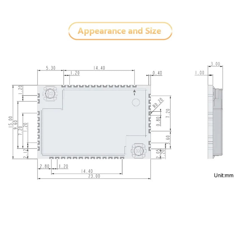 RAK4630 nRF52840 SX1262 LoRa+BLE Module 470MHz CN470 IPEX L-Left Ultra-low Power MCU
