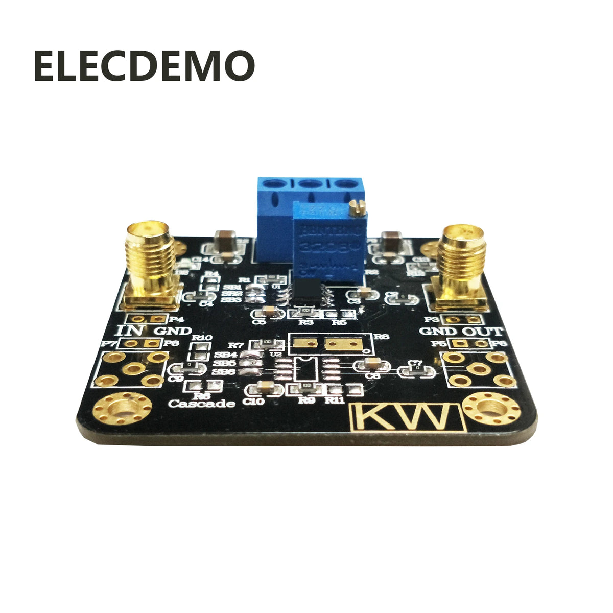 Dual Channel High Frequency Op-Amp Module, Inverting Non-Inverting RF Amplifier, High Slew Rate Low Noise, DIY PCB Kit,THS4001