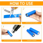 Width 17mm ~ 200mm Blue PVC Heat Shrink Tube 18650 Battery Wrap Battery Pack Insulated Cable Protector Sleeve Lithium Film Case