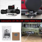 12V 24V universal winch electromagnetic relay contactor winch rocker switch thumb 250A combination kit For ATV/UTV 4WD Winches