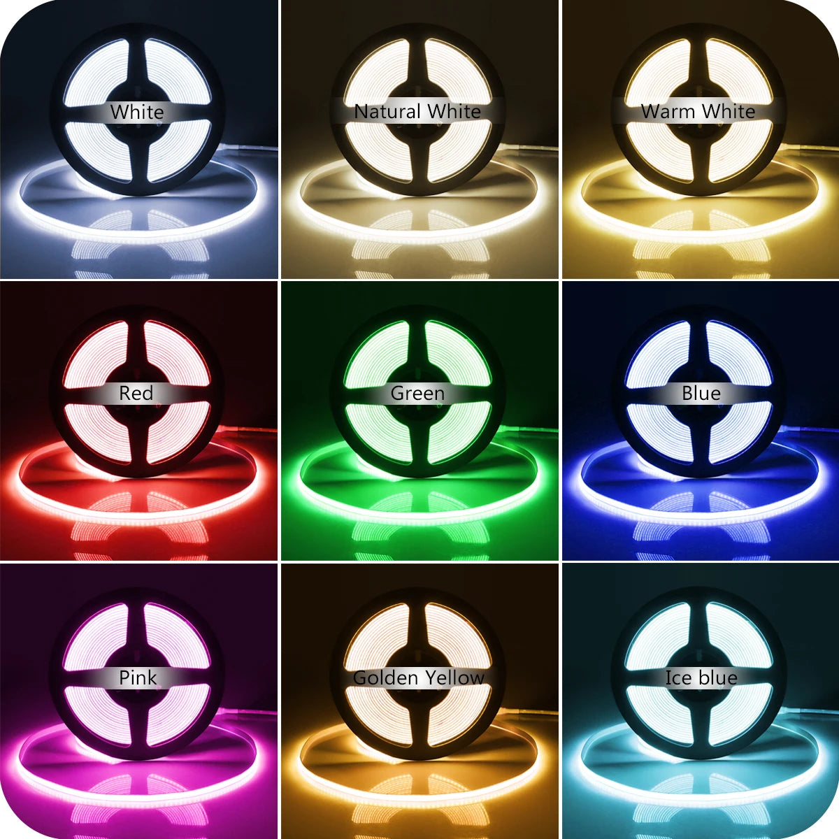 Super Thin 5mm COB LED Strip 1m 2m 3m 4m 5m High Density Flexible Neon LED Tape Ribbon For Home Room Decor TV Backlight Lighting